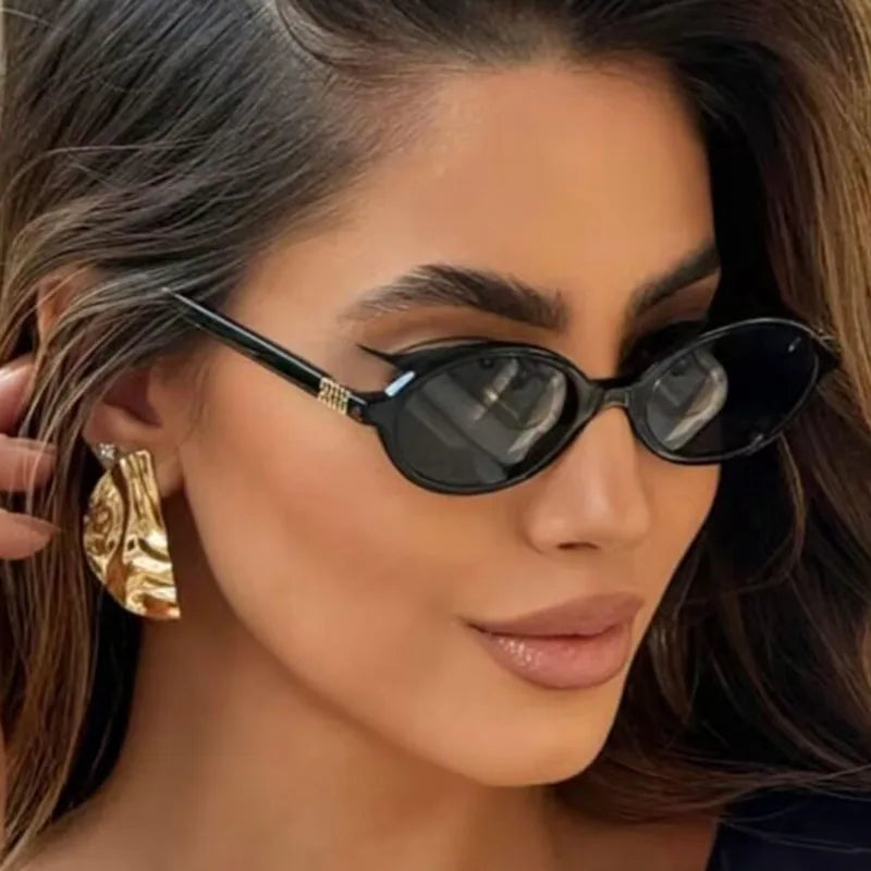 Fashion Oval Simple Literary Women's Sunglasses