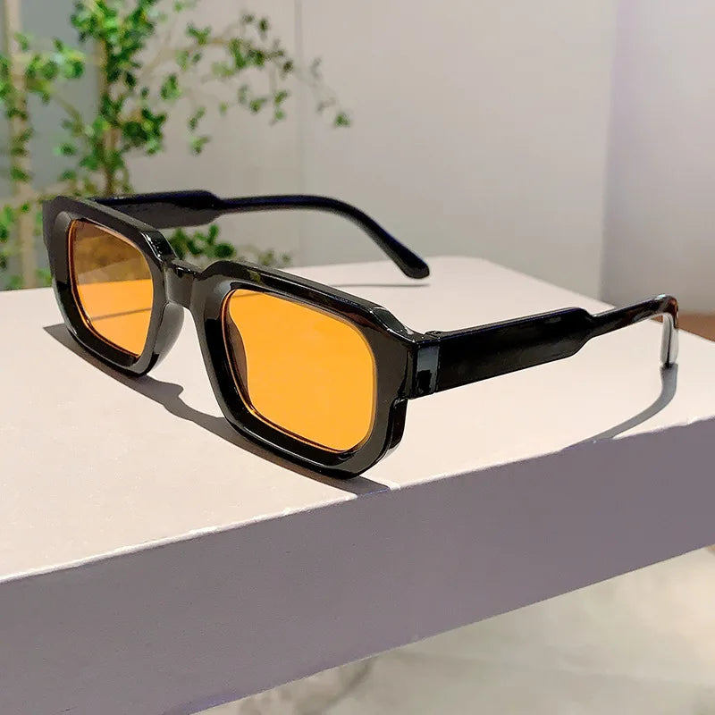 Aesthetic Fashion Vintage Retro Rectangle Frame Sunglasses