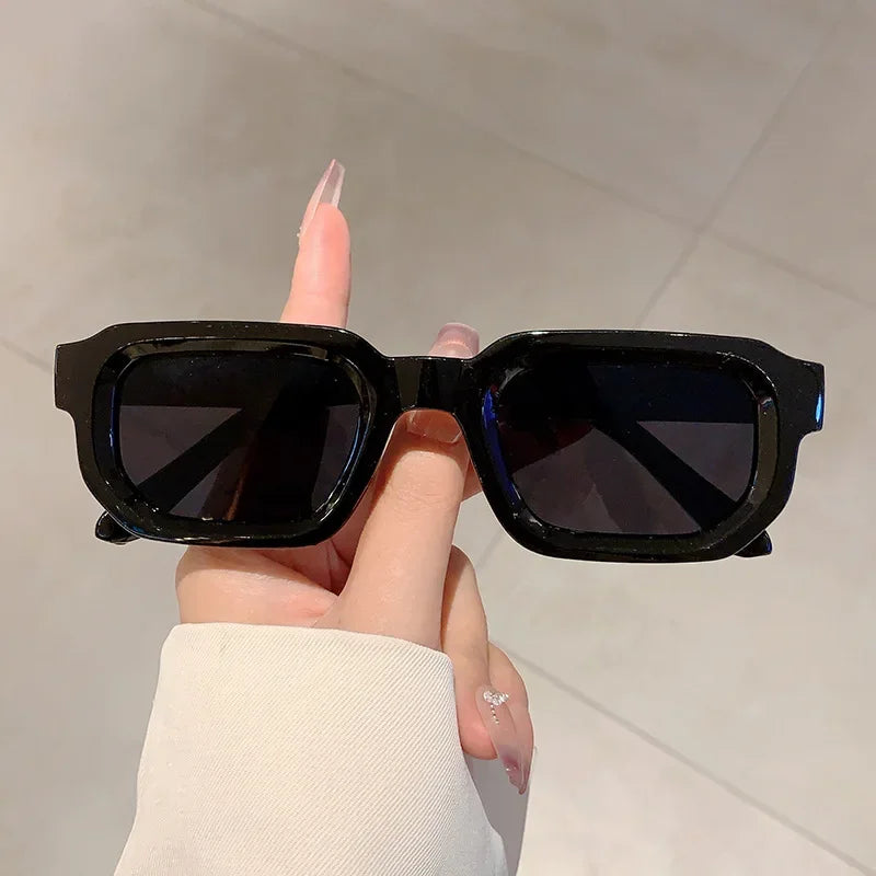 Aesthetic Fashion Vintage Retro Rectangle Frame Sunglasses