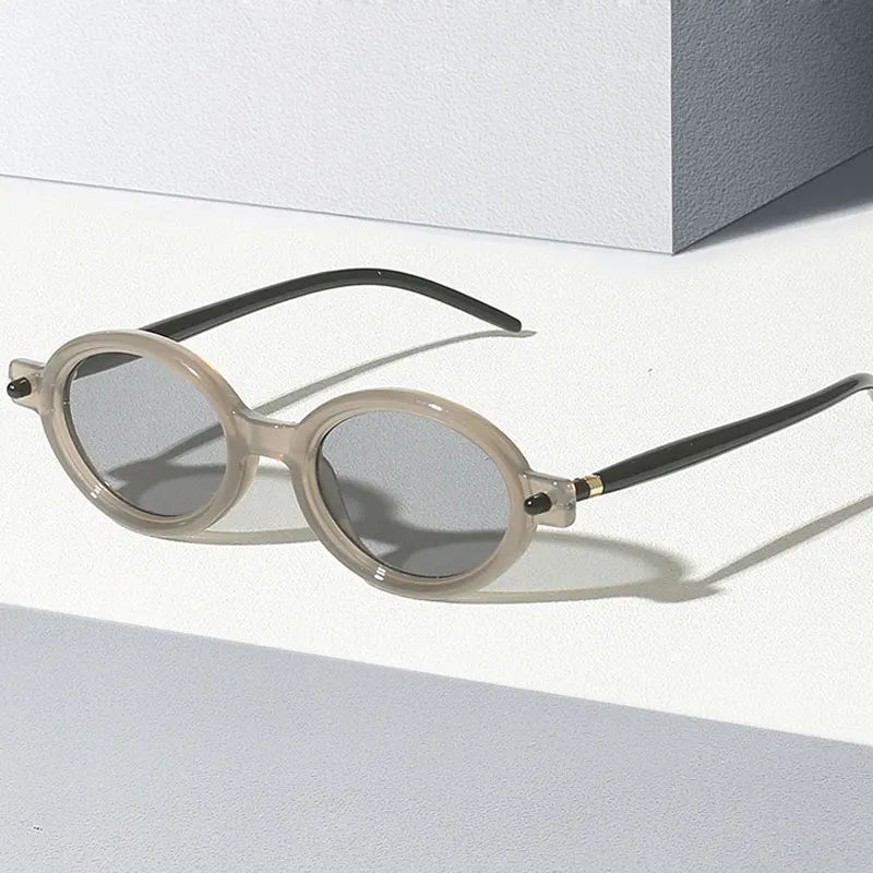 Fashion Retro Small Oval Punk Eyewear Sunglasses