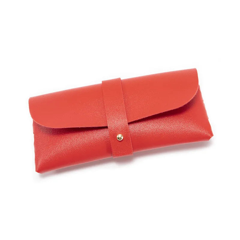 Soft PU Leather Glasses Jewelry Pouch