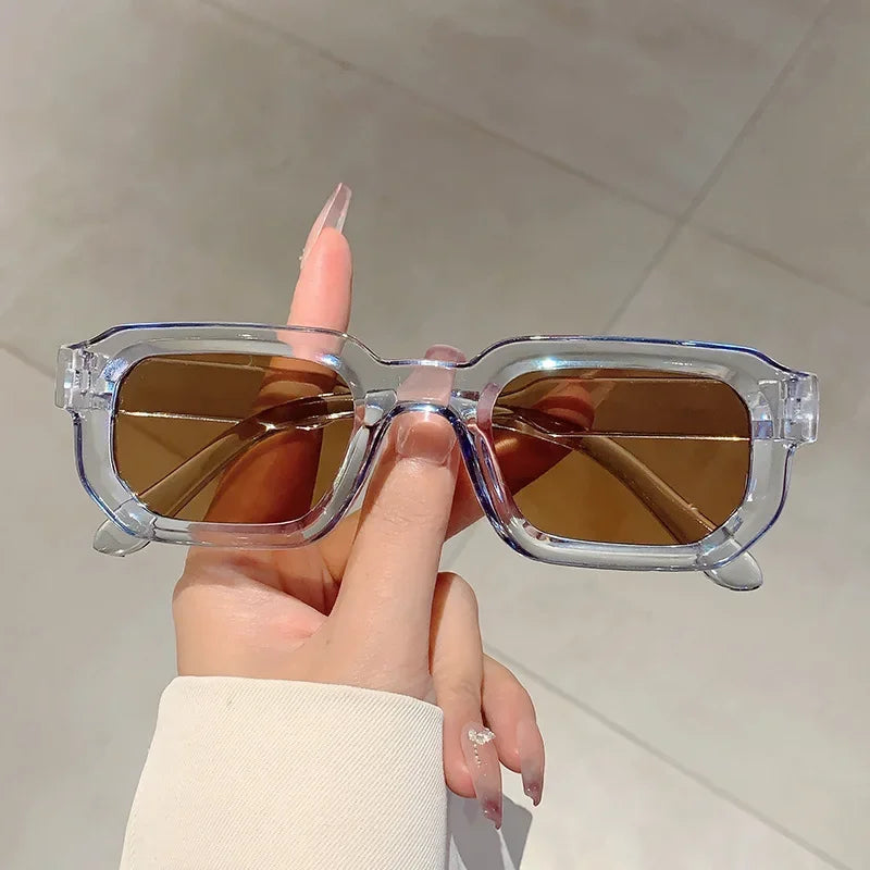 Aesthetic Fashion Vintage Retro Rectangle Frame Sunglasses