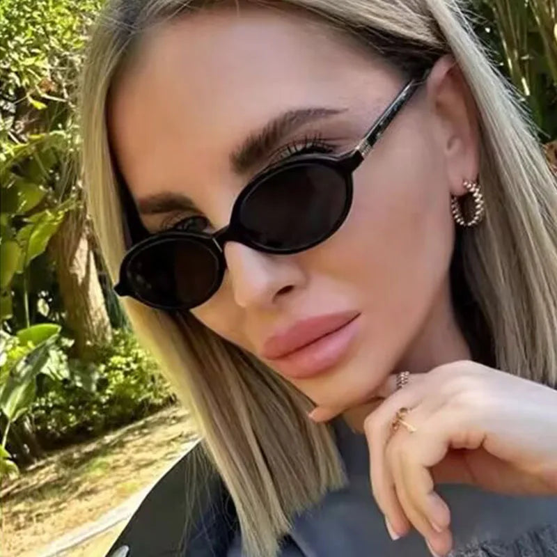 Fashion Oval Simple Literary Women's Sunglasses