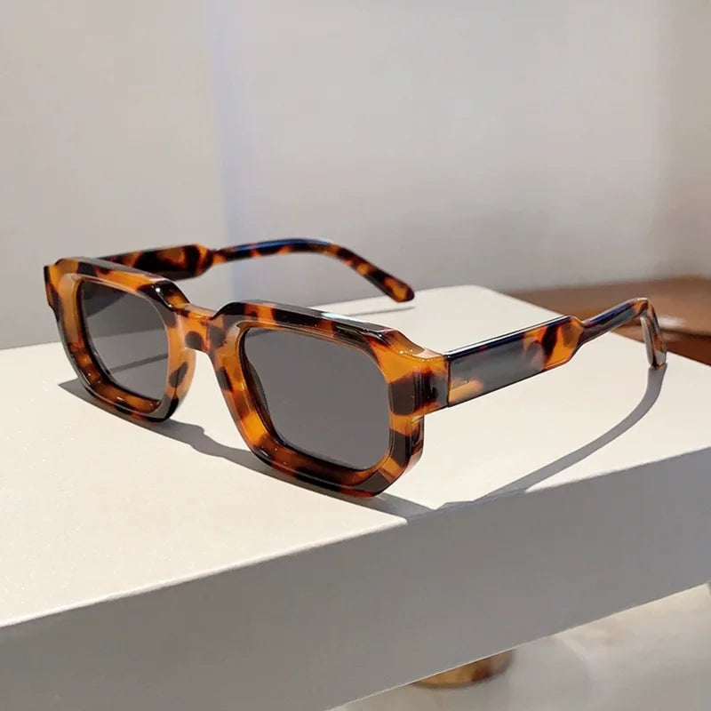 Fashion Retro Vintage Rectangle Frame Sunglasses