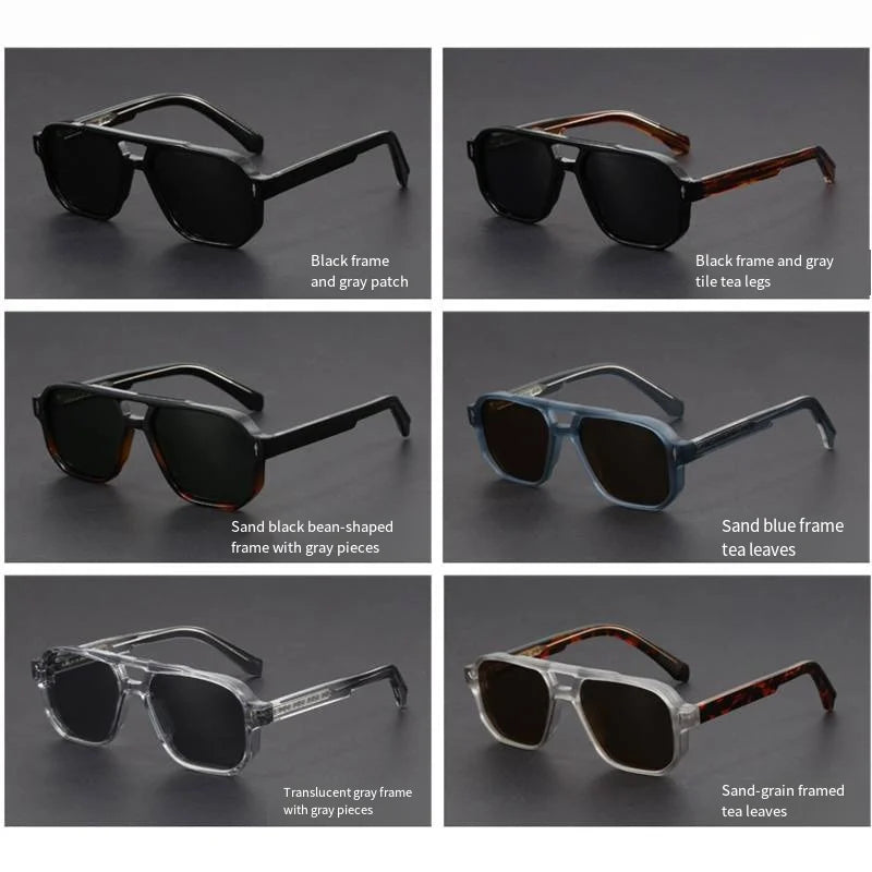 NYWOOH Ultralight Polygon Frame Sunglasses