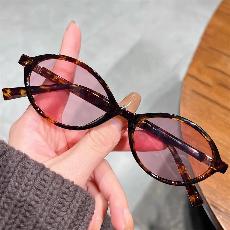 Fashion Oval Simple Literary Women's Sunglasses