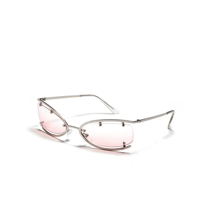 Y2K Metal Small Frame Cat Eye Women's Sunglasses