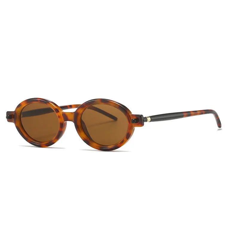 Fashion Retro Small Oval Punk Eyewear Sunglasses