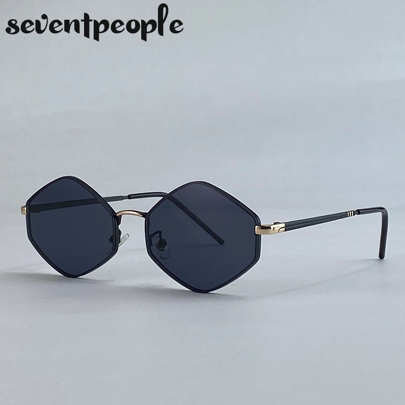 Vintage Steampunk Polygon Women Sunglasses