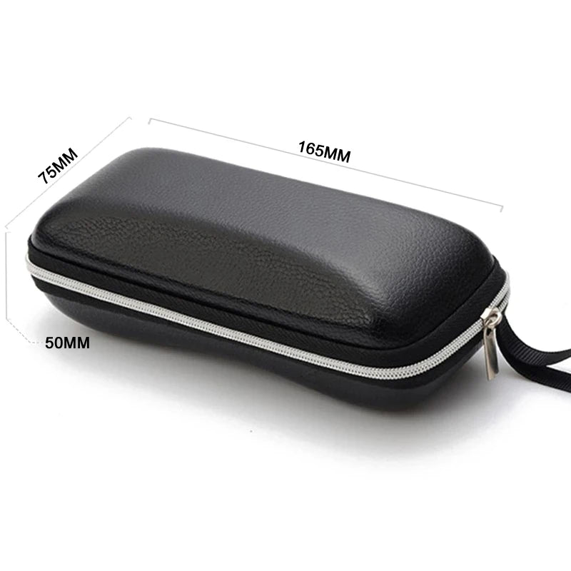 Luxury EVA PU Leather Zipper Glasses Case