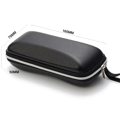 Luxury EVA PU Leather Zipper Glasses Case