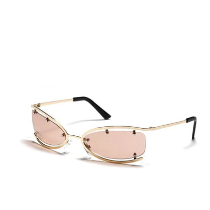 Y2K Metal Small Frame Cat Eye Women's Sunglasses
