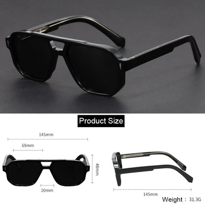 NYWOOH Ultralight Polygon Frame Sunglasses