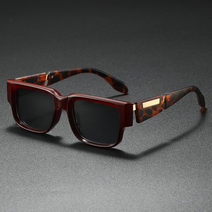 New Rectangular Men's Luxury Trendy Sunglasses