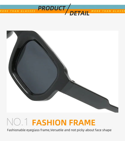 Fashion Retro Vintage Rectangle Frame Sunglasses