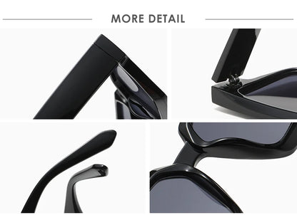 Fahion Vintage Cycling Square Retro Sunglasses