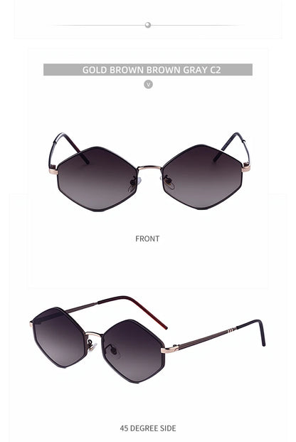 Vintage Steampunk Polygon Women Sunglasses