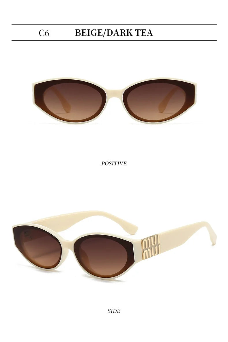 MUI Cute Oval Glamour Designer Sunglasses