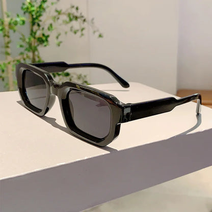 Aesthetic Fashion Vintage Retro Rectangle Frame Sunglasses