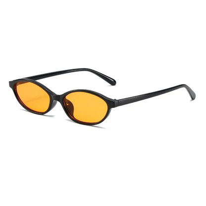 Retro Oval Frame Punk Cat Eyes Sunglasses