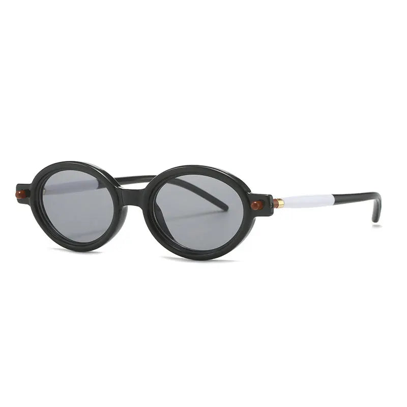 Fashion Retro Small Oval Punk Eyewear Sunglasses