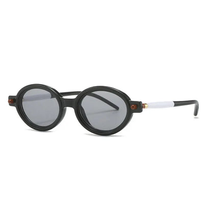 Fashion Retro Small Oval Punk Eyewear Sunglasses