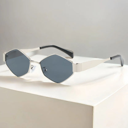 Retro Polygon Oculos De Sol Vintage Special-Shaped Sunglasses