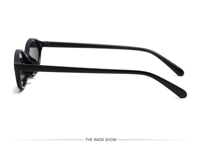 Retro Oval Frame Punk Cat Eyes Sunglasses