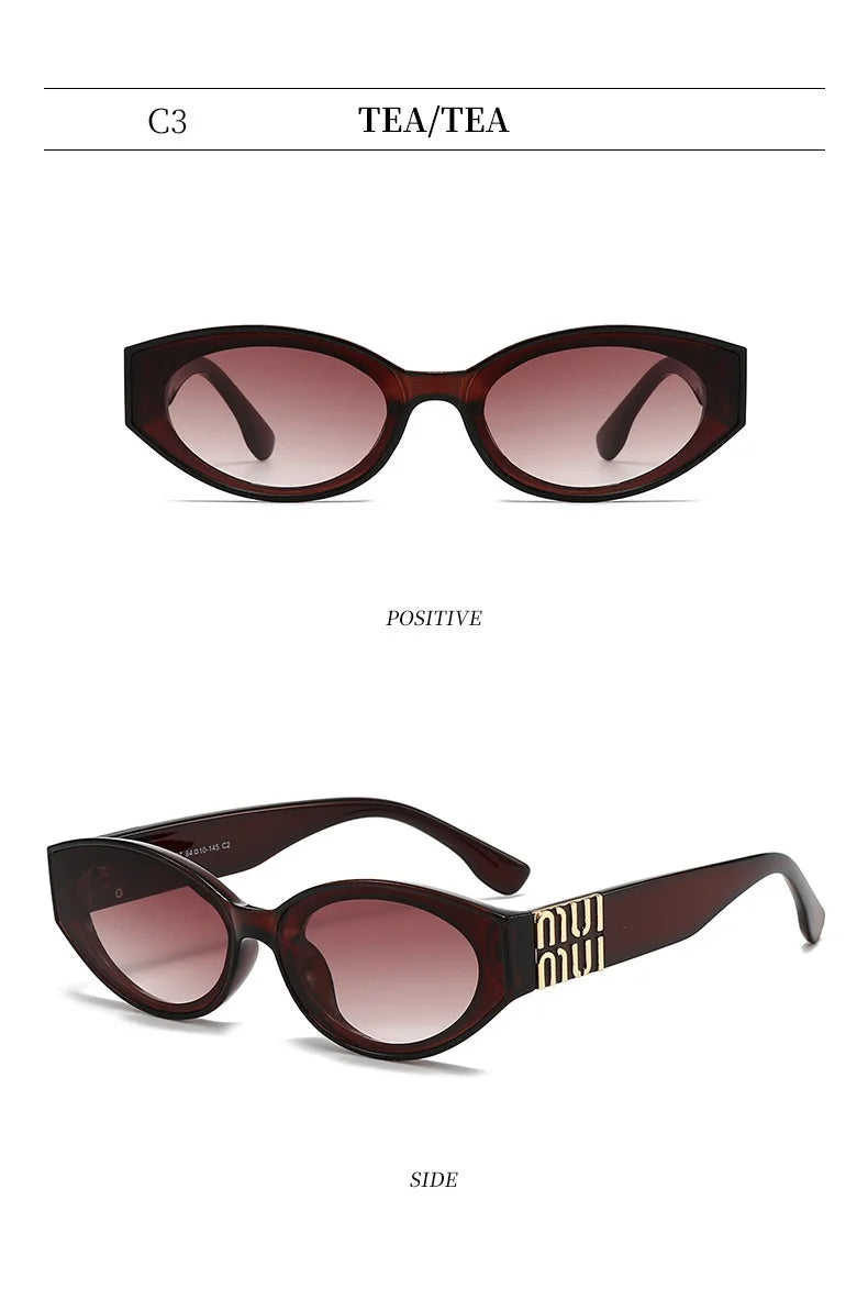 MUI Cute Oval Glamour Designer Sunglasses