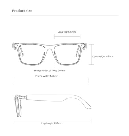 Smart Audio Sunglasses with Auto-Dimming Lenses & HD Sound