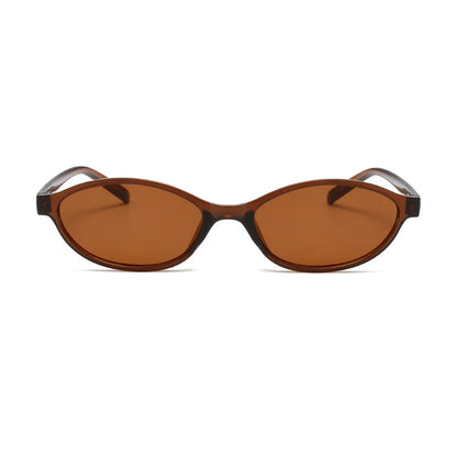 Retro Oval Frame Punk Cat Eyes Sunglasses