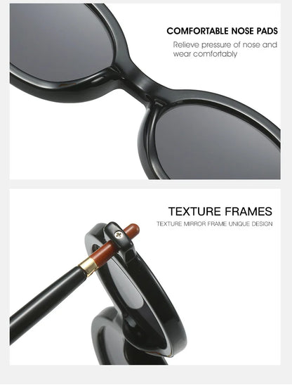 Fashion Retro Small Oval Punk Eyewear Sunglasses