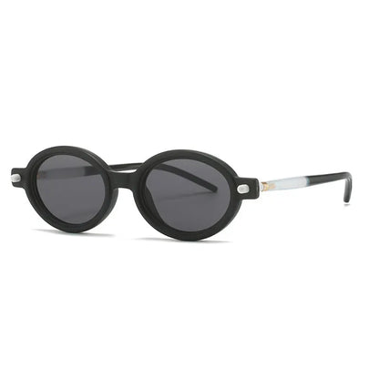 Fashion Retro Small Oval Punk Eyewear Sunglasses