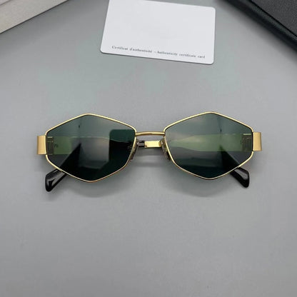 Retro Polygon Oculos De Sol Vintage Special-Shaped Sunglasses