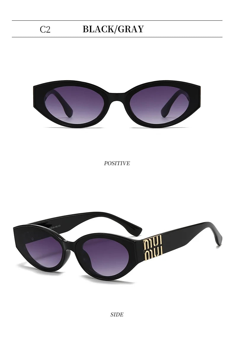 MUI Cute Oval Glamour Designer Sunglasses