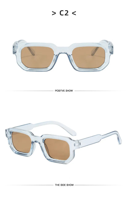 Fashion Retro Vintage Rectangle Frame Sunglasses