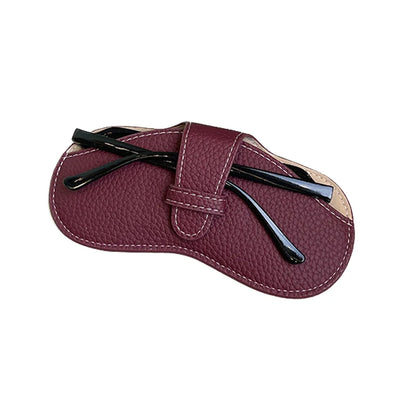 Soft Leather Glasses Bag Fashion Portable Sunglasses Case