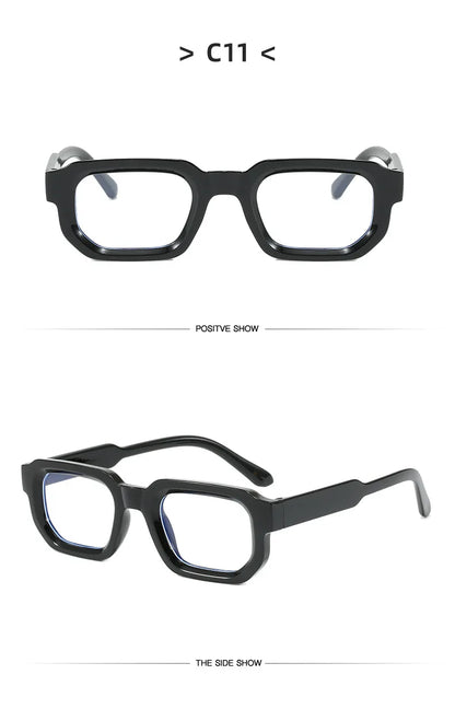 Fashion Retro Vintage Rectangle Frame Sunglasses