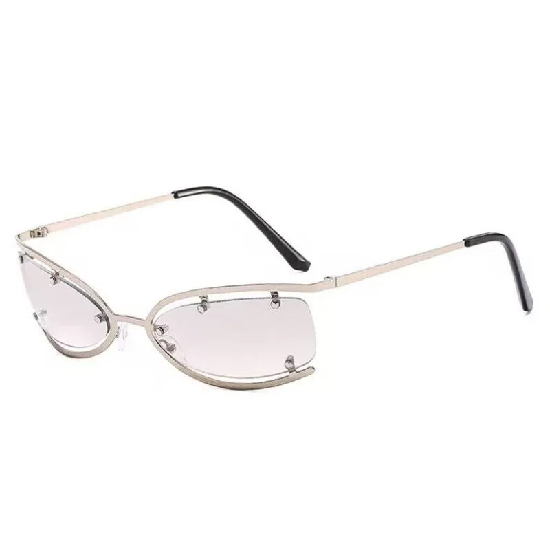 Y2K Metal Small Frame Cat Eye Women's Sunglasses
