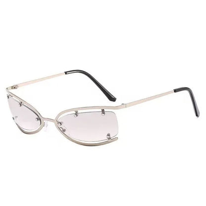 Y2K Metal Small Frame Cat Eye Women's Sunglasses