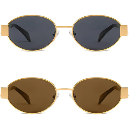 Classic Designer Trendy Retro Oval Sunglasses