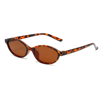 Retro Oval Frame Punk Cat Eyes Sunglasses