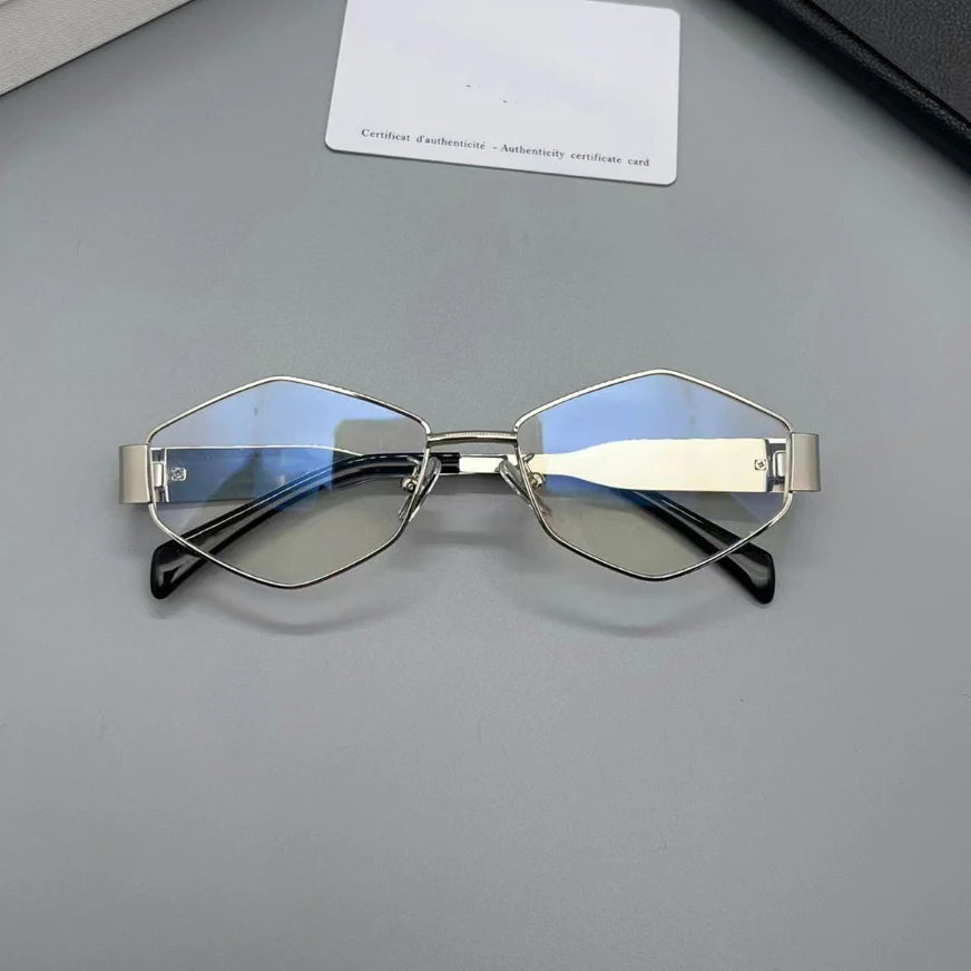 Retro Polygon Oculos De Sol Vintage Special-Shaped Sunglasses