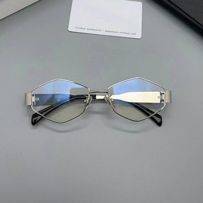 Retro Polygon Oculos De Sol Vintage Special-Shaped Sunglasses